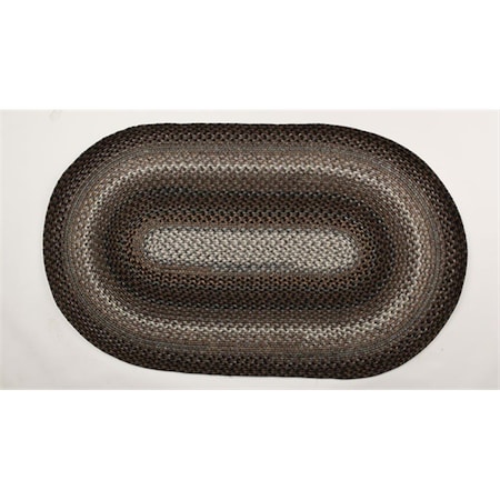 Homespice Decor Midnight Moon Ultra Durable Braided Rugs - Oval 300188